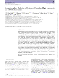 Comparing Galaxy Clustering in Horizon-AGN Simulated Light-Cone Mocks and VIDEO Observations