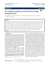 An Adaptive Gamma Correction for Image Enhancement Shanto Rahman1*, Md Mostafijur Rahman1, M
