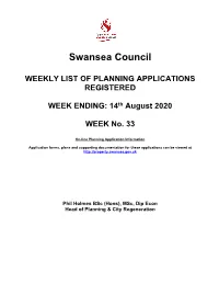 Applications for Week Ending 14 August 2020