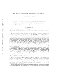 Arxiv:1911.10534V3 [Math.AT] 17 Apr 2020 Statement