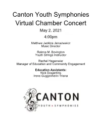 Concert Program