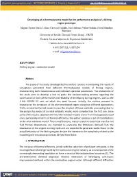 Developing of a Thermodynamic Model for the Performance Analysis