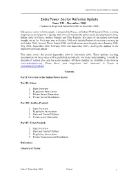 India Power Sector Reforms Update ______