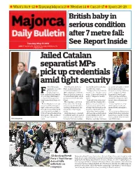 Jailed Catalan Separatist Mps Pick up Credentials Amid Tight Security