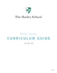 Middle School Curriculum Guide