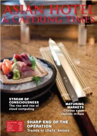 SHARP END of the OPERATION Trends in Chefs' Knives