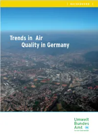 Trends in Air Quality in Germany