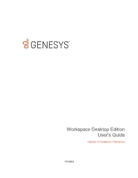 Workspace Desktop Edition User's Guide
