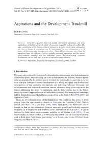 Aspirations and the Development Treadmill
