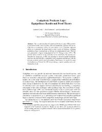 Coalgebraic Predicate Logic: Equipollence Results and Proof Theory