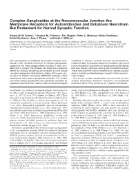 Complex Gangliosides at the Neuromuscular Junction Are Membrane Receptors for Autoantibodies and Botulinum Neurotoxin but Redundant for Normal Synaptic Function