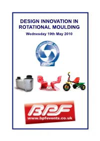 Design Innovation in Rotational Moulding
