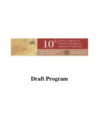 Draft Program
