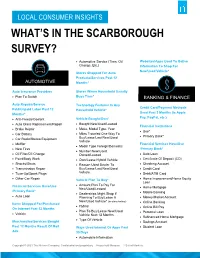 Local Consumer Insights What’S in the Scarborough Survey?