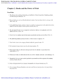 Media Essentials a Brief Introduction 3Rd Edition Campbell Test Bank