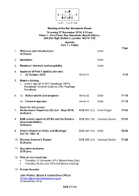 Meeting of the Bar Standards Board