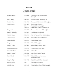 Table of Contents