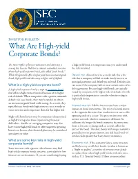 What Are High-Yield Corporate Bonds?