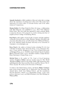 Contributor Notes