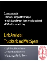 CS246: Mining Massive Datasets Jure Leskovec, Stanford University High Dim