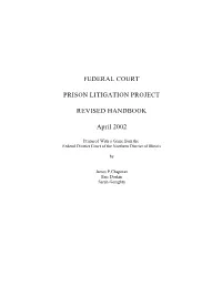 Federal Court Prison Litigation Project Revised Handbook