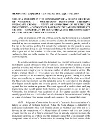 HEADNOTE: SEQUEIRA V. STATE, No. 2148, Sept. Term, 2019 USE