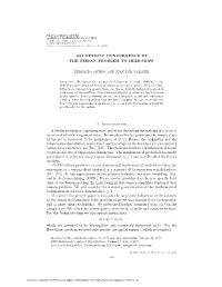 Asymptotic Convergence of the Stefan Problem to Hele-Shaw