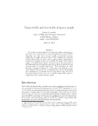 Clique-Width and Tree-Width of Sparse Graphs