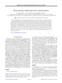 Path from Game Theory to Statistical Mechanics