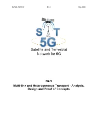 Satellite and Terrestrial Network for 5G