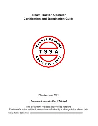 Team Traction Operator Examination And