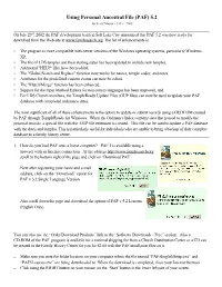 Using Personal Ancestral File (PAF) 5.2 by Terry Mason - 3 Dec