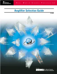 Amplifiers Selection Guide