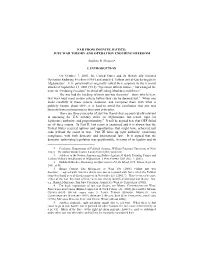 Just War Theory and Operation Enduring Freedom