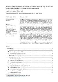 Microstructural Constitutive Model for Polycrystal Viscoplasticity in Cold and Warm Regimes Based on Continuum Dislocation Dynamics
