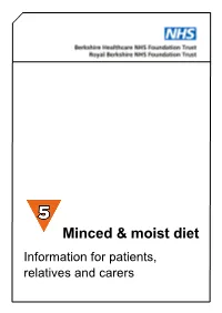 Minced & Moist Diet