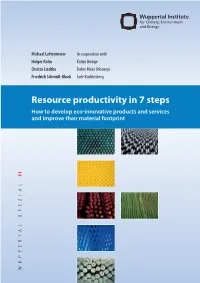 Resource Productivity in 7 Steps