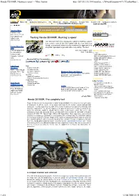 Testing Honda CB1000R: Hunting Is Open!