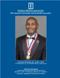 2011 Annual Convention and Scientific Assembly Table of Contents