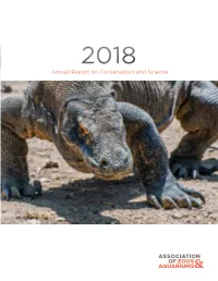 2018 Annual Report on Conservation and Science