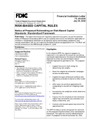 Risk-Based Capital Rules