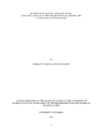 University of Florida Thesis Or Dissertation Formatting