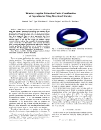Bivariate Angular Estimation Under Consideration of Dependencies Using Directional Statistics
