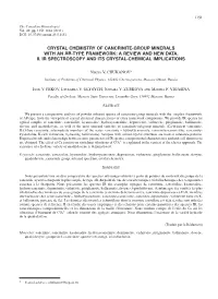 Crystal Chemistry of Cancrinite-Group Minerals with an Ab-Type Framework: a Review and New Data