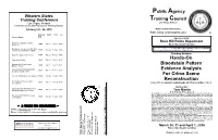 Hands-On Bloodstain Pattern Evidence Analysis for Crime Scene