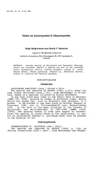Notes on Ascomycetes 11: Discomycetes