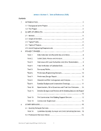 Section 5 – Term of Reference (TOR) Contents 1 INTRODUCTION