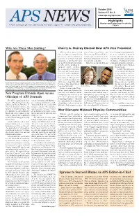 Sprouse to Succeed Blume As APS Editor-In-Chief