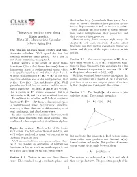Things You Need to Know About Linear Algebra Math 131 Multivariate