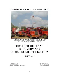 UNDP/GEF-GOI: CBM PROJECT (Project No